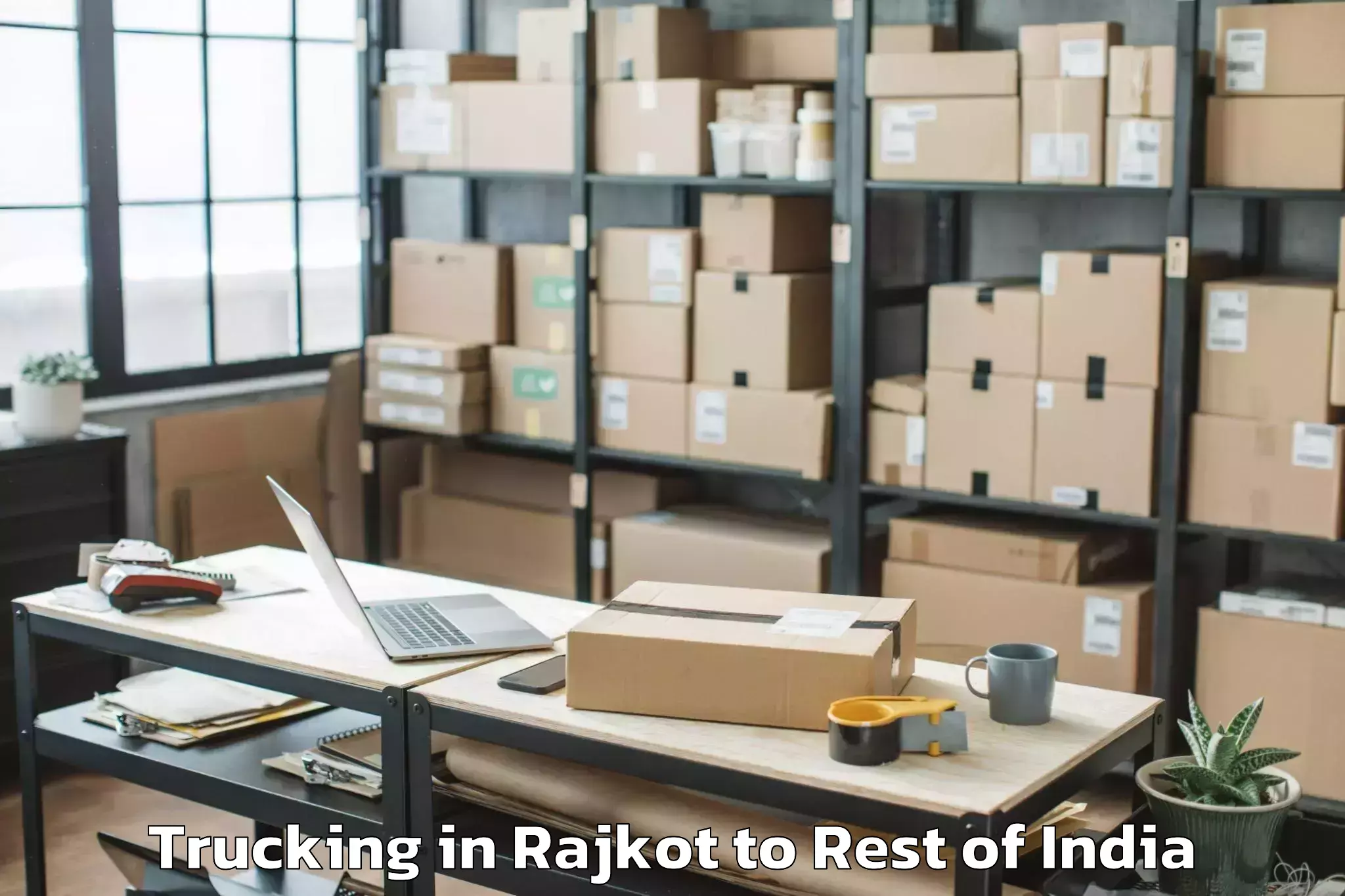 Easy Rajkot to Narwa Trucking Booking